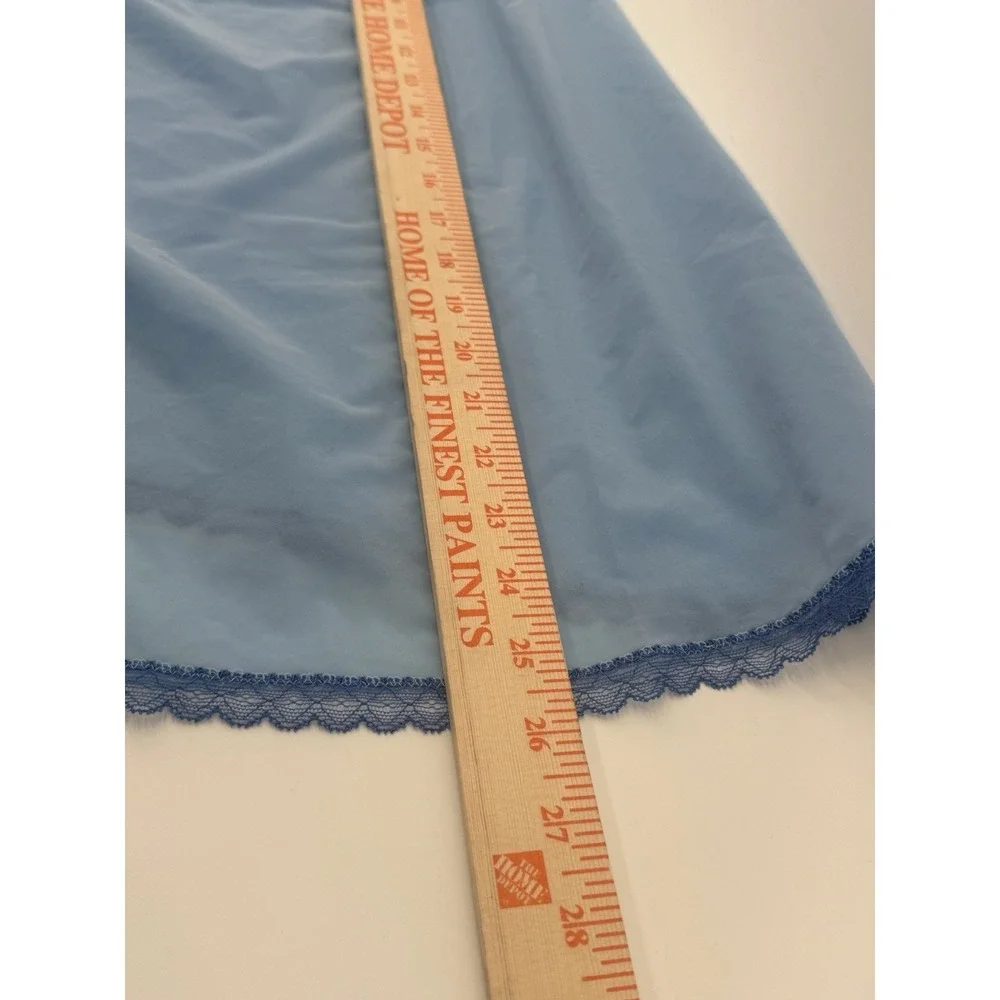 Vintage Victoria Secret Light Blue Baby Doll Chemise Mini Dress Y2K